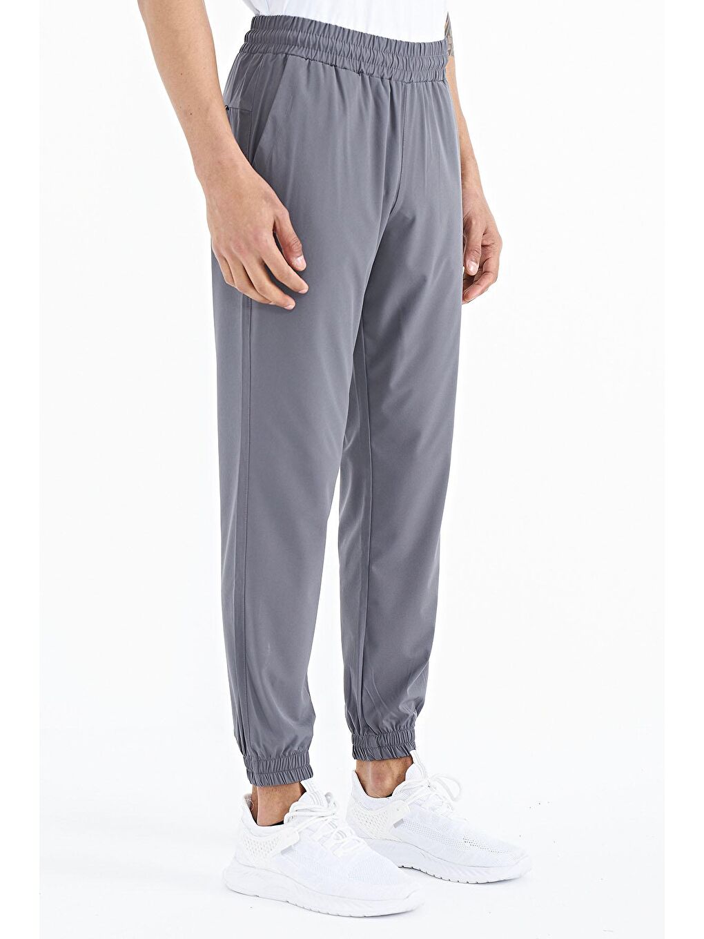 Koyu Gri Yan Cep Detaylı Jogger Erkek Eşofman Alt - 84944-2