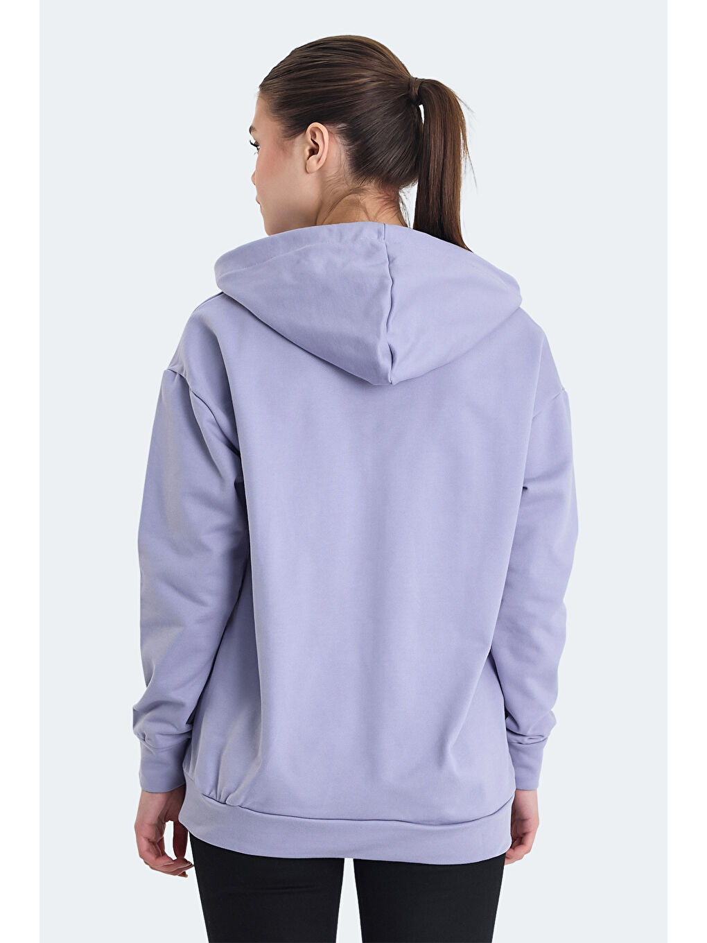 KATHLEENA IN Kadın Oversıze Mor Sweatshırt-1