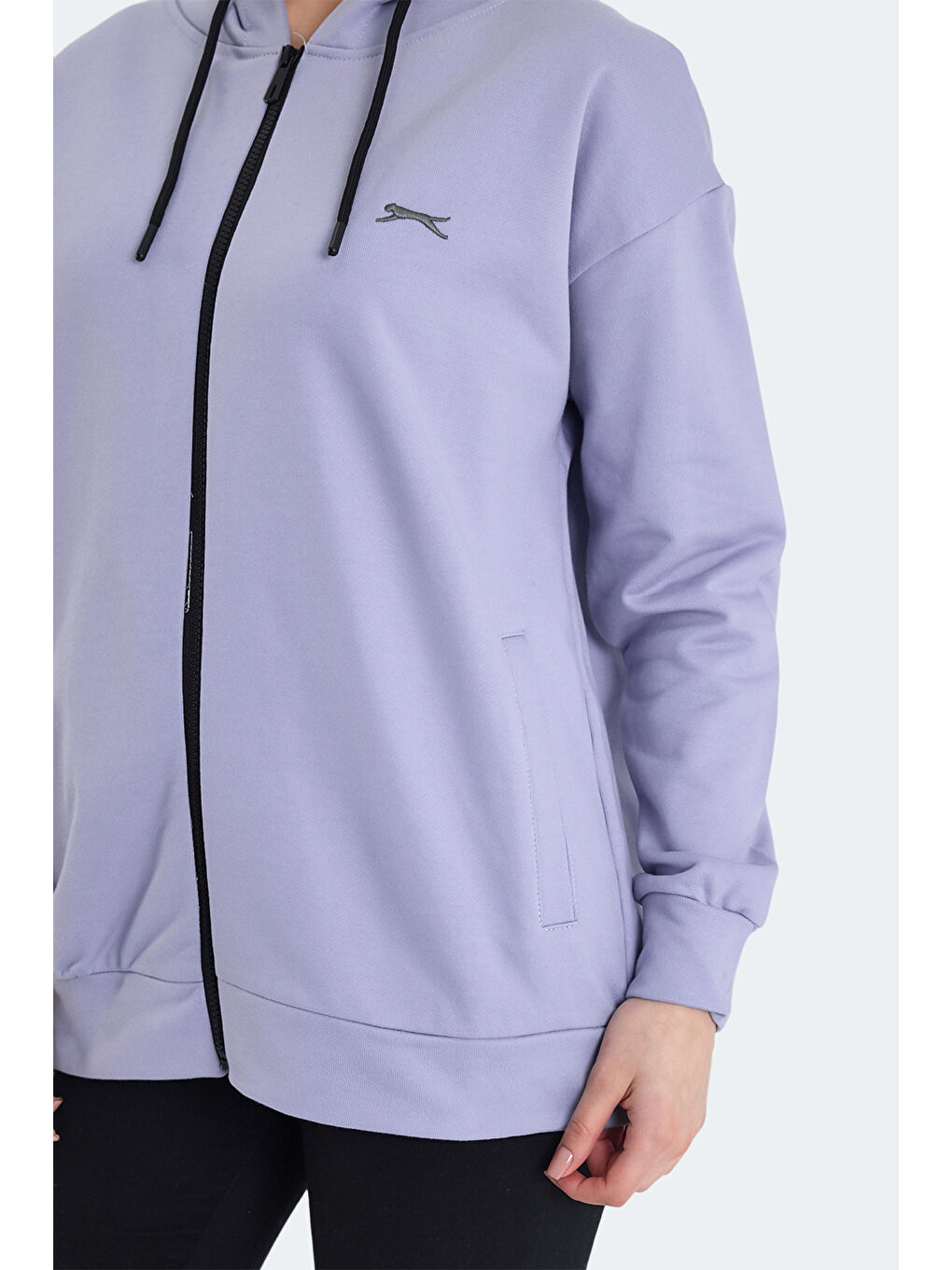 KATHLEENA IN Kadın Oversıze Mor Sweatshırt-5