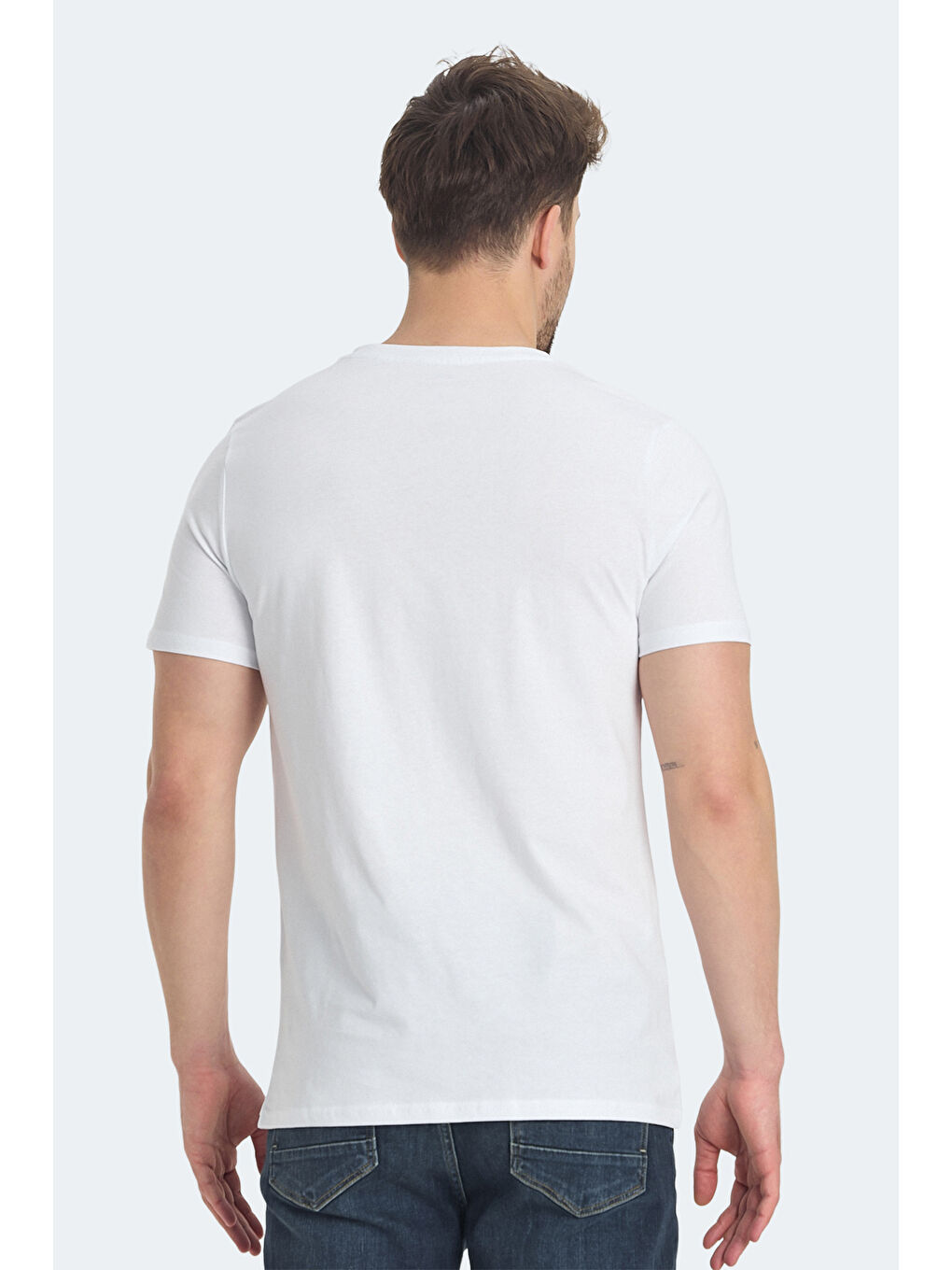 RAVID IN Erkek Beyaz Tişört-1