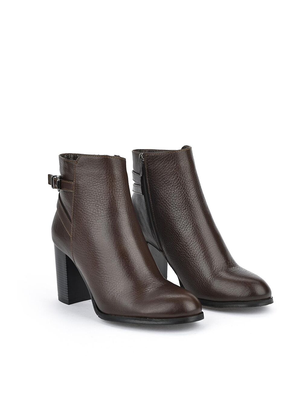 Kahverengi Kadın Hakiki Deri Bot 123353 2114 Kahve-3