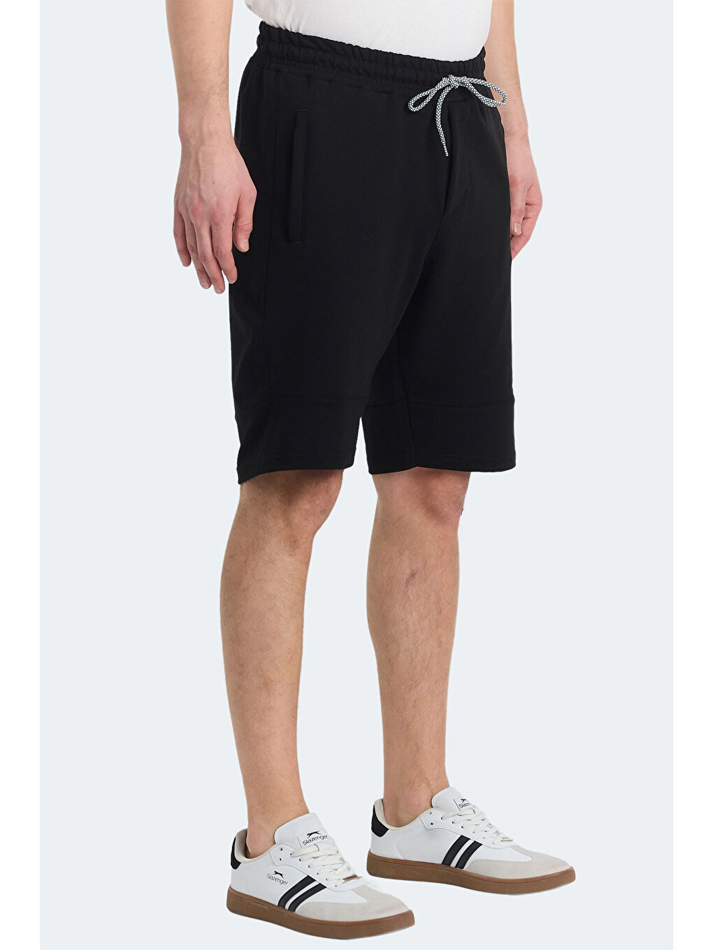 NORA Erkek Cepli Siyah Şort-2