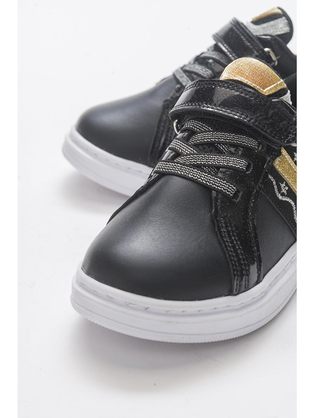 Kız Çocuk Siyah Hakiki Deri Anatomik Günlük Ayakkabı-1