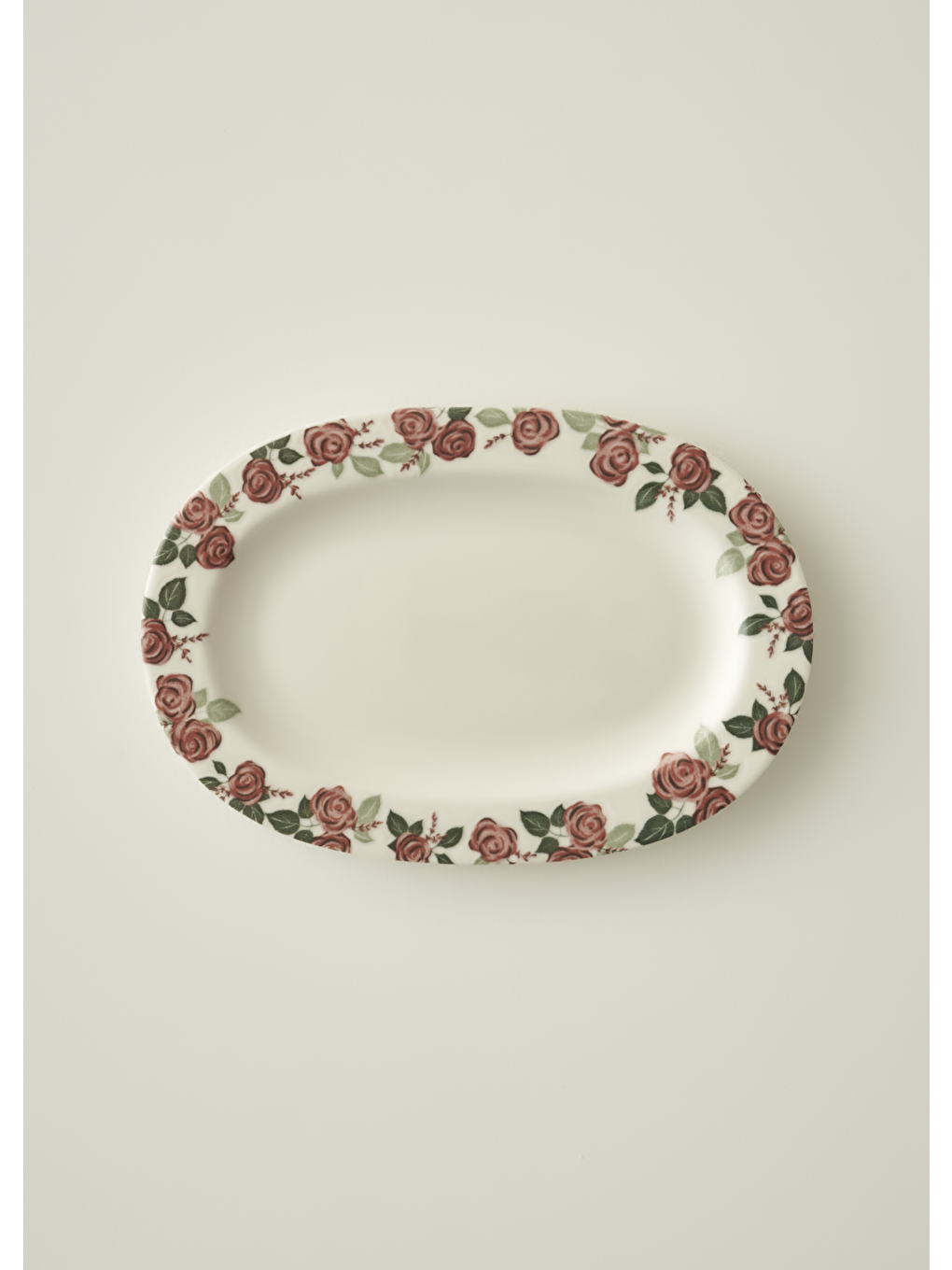 Karışık Rose Porselen Bordürlü Sunum Tabağı (25 Cm)-3