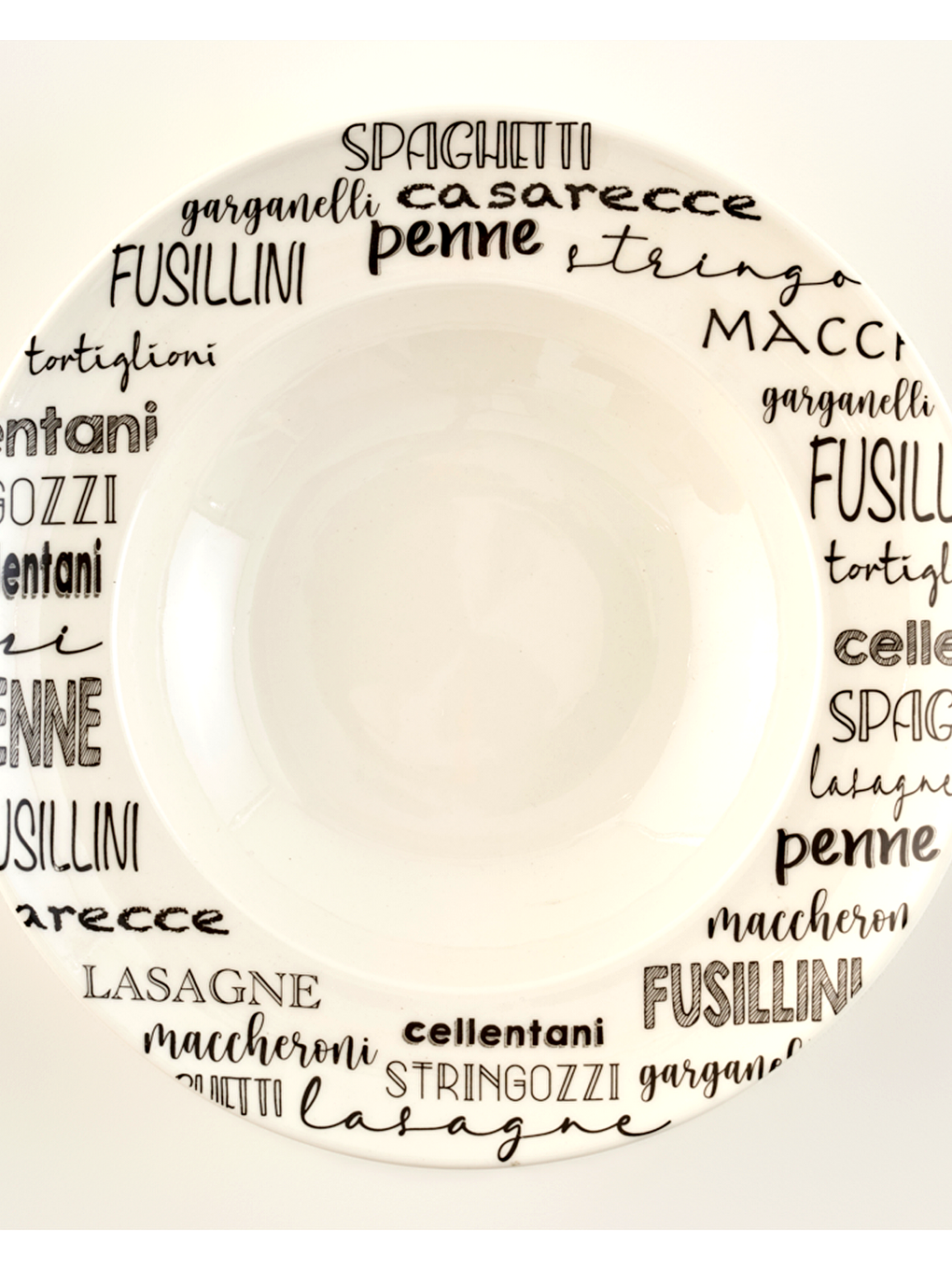 Alfredo Porselen Makarna Tabağı Siyah (28 Cm)