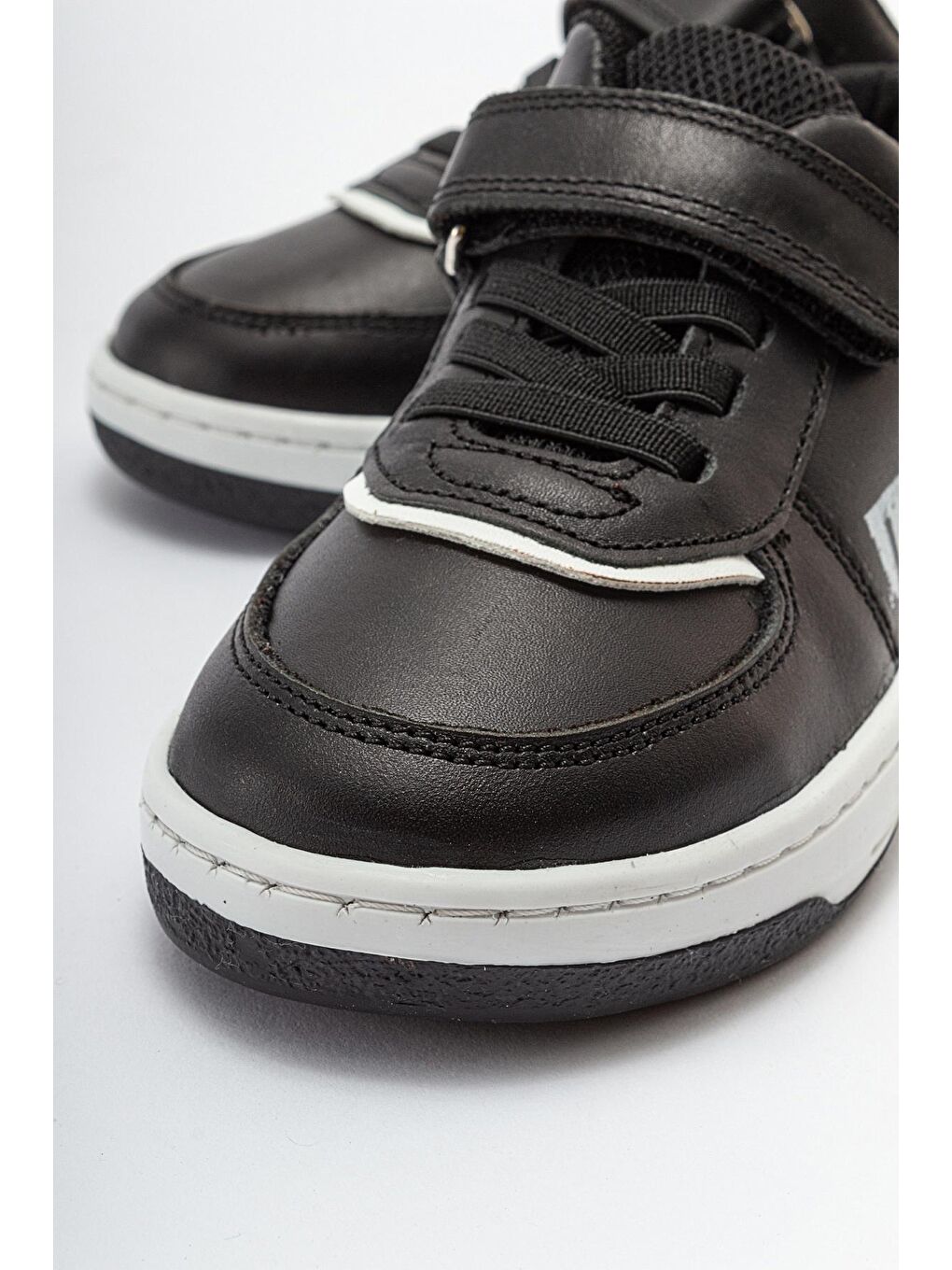 Erkek Çocuk Siyah Hakiki Deri Anatomik Günlük Ayakkabı-1