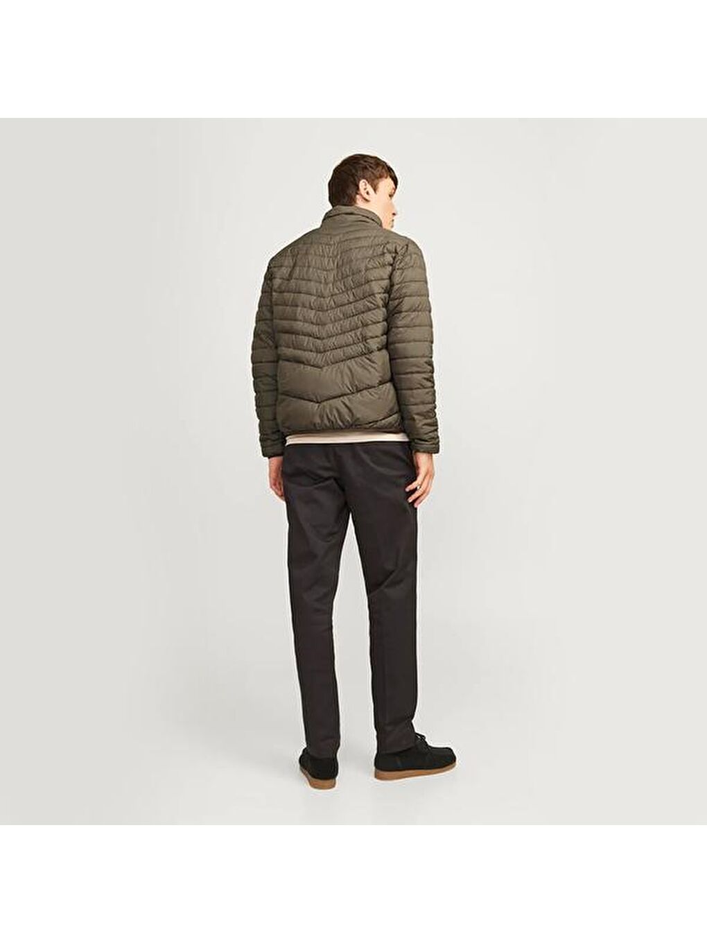 Jack&Jones State Packable Puffer Colar Erkek Haki Dik Yaka Ceket-1