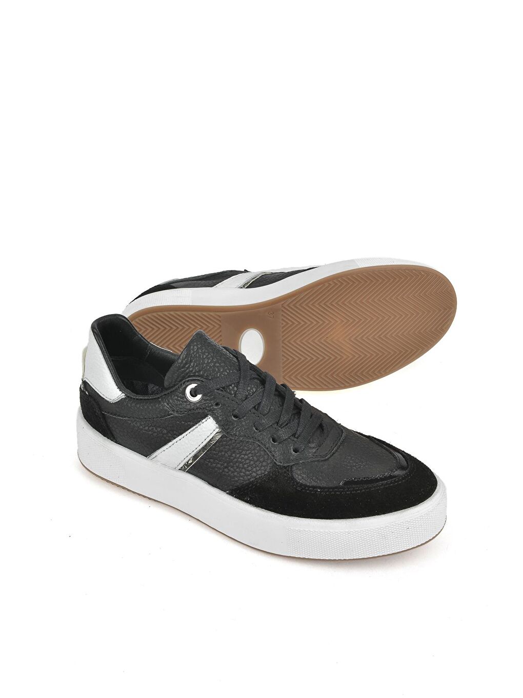 Kadın Hakiki Deri Sneaker 1231000 4586 Siyah-3