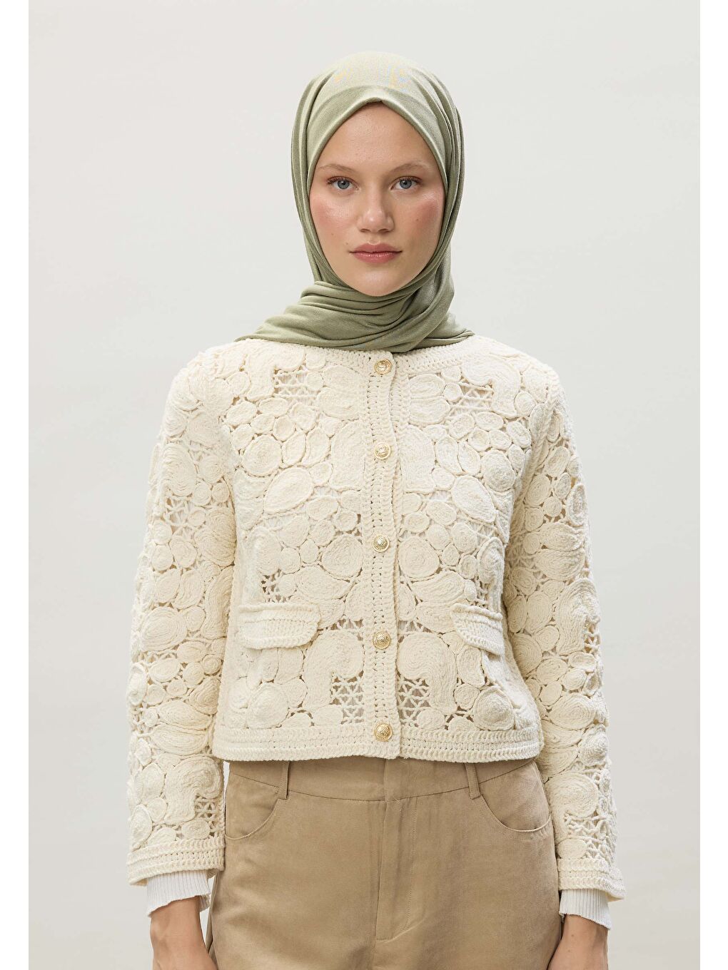 Soft Yeşil Penye Şal