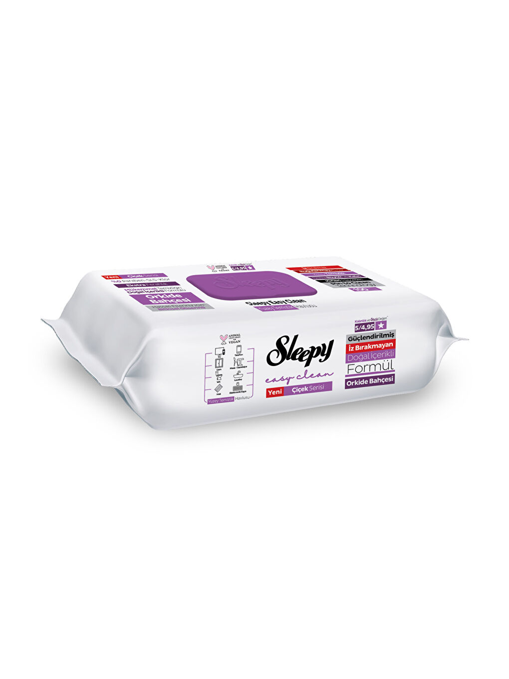 Easy Clean Orkide Bahçesi Yüzey Temizlik Havlusu Mendili 100 Yaprak-1