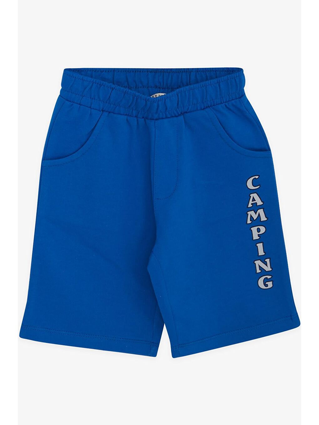 Bej Erkek Çocuk Şortlu Takım Kampçı Timsah Baskılı Açık Gri Melanj (2-5 Yaş)-3