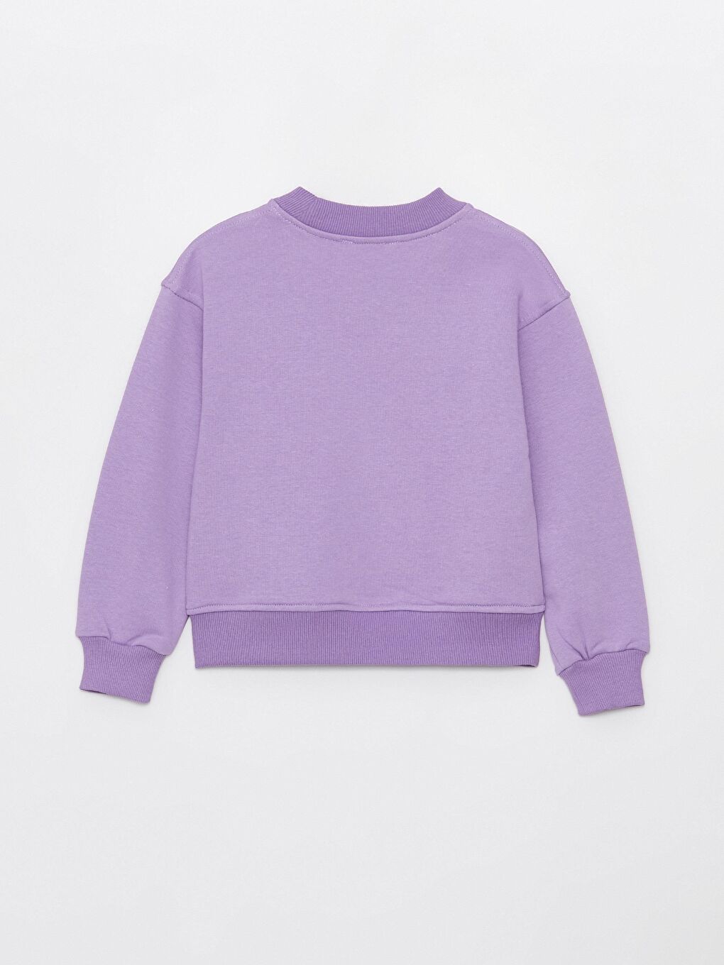 Lila Kız Çocuk Bel Bilek Lastikli Cepli Üç İplik Takım-2