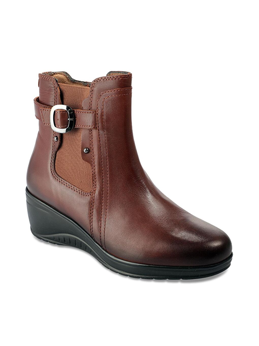 Kahverengi LANTE-G Klasik Kadın Deri Ayakkabı Taba