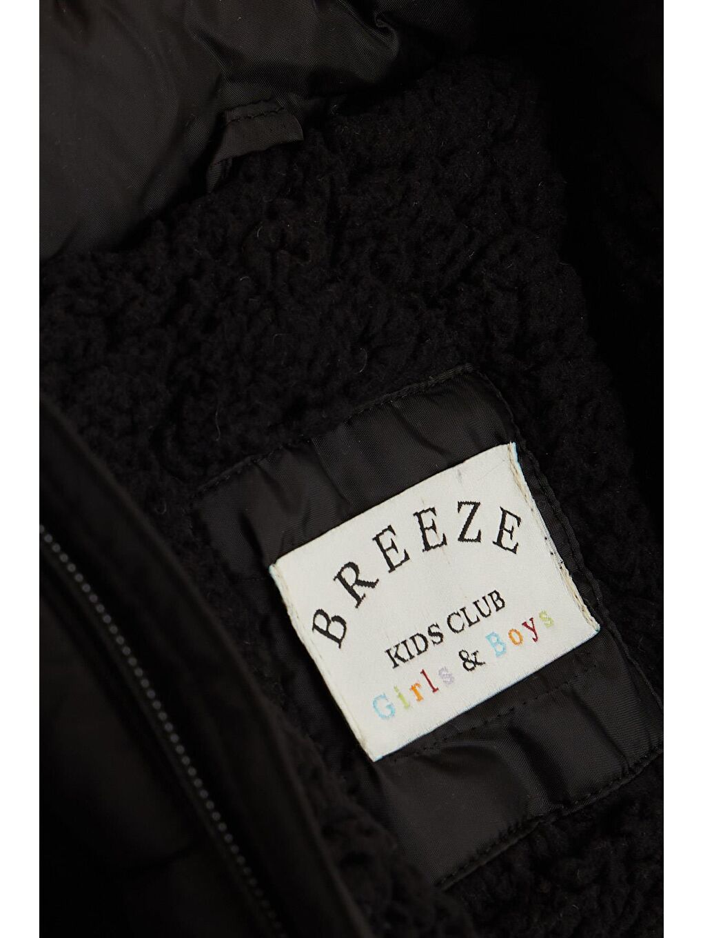 Erkek Çocuk Mont Kapüşonlu Fermuarlı Cepli Siyah (4-9 Yaş)-4