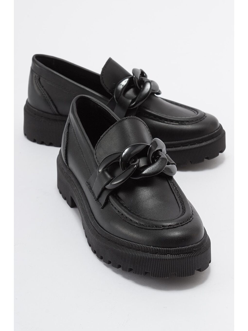 Kız Çocuk Siyah Anatomik Loafer Ayakkabı
