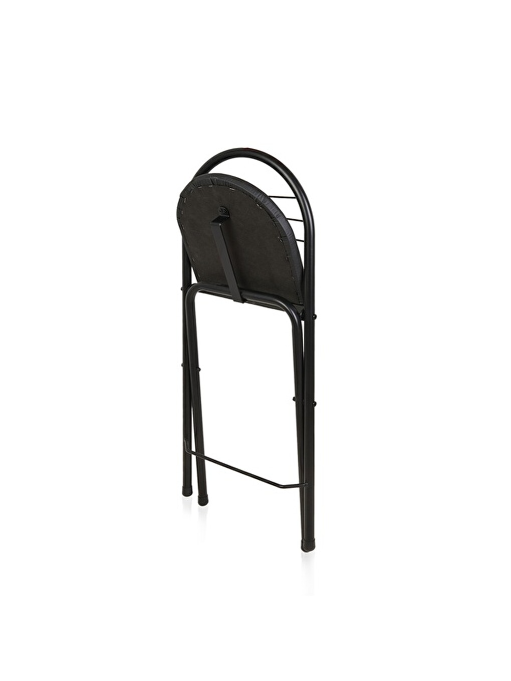 Döşemeli Katlanır Sandalye - Siyah - 79x44x35 Cm-3