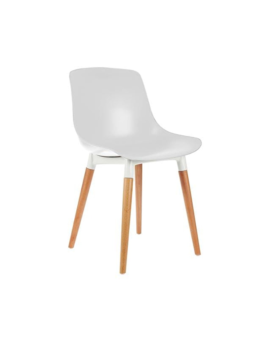Shell Eames Düz Sandalye - Beyaz-2