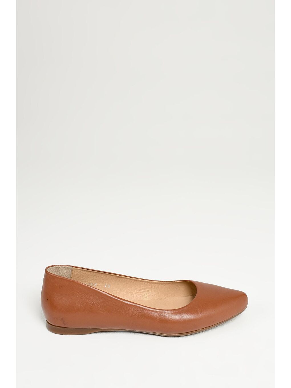 Kahverengi Kadın Hakiki Deri Babet 10319 4008 Taba-2