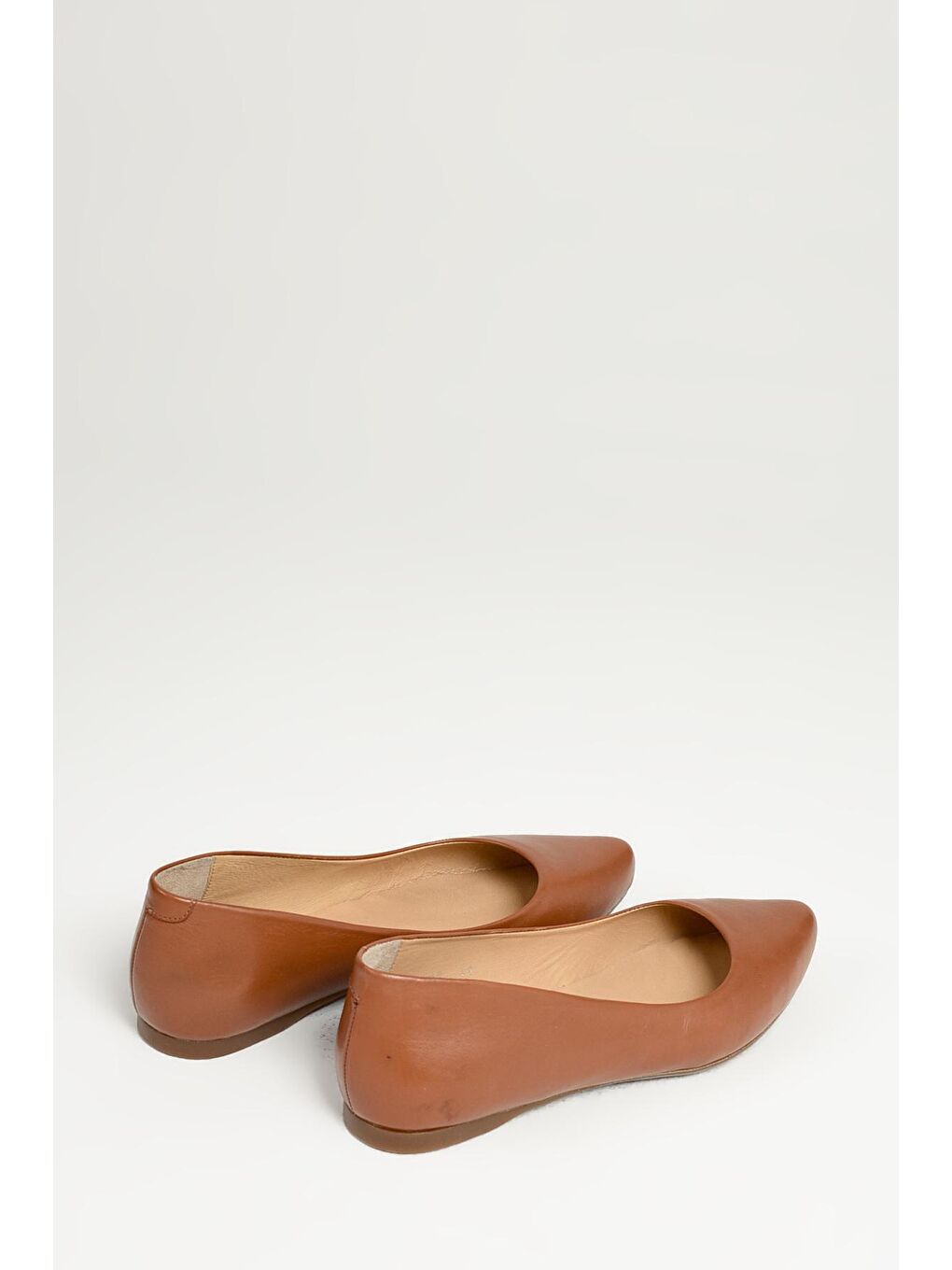 Kahverengi Kadın Hakiki Deri Babet 10319 4008 Taba-4