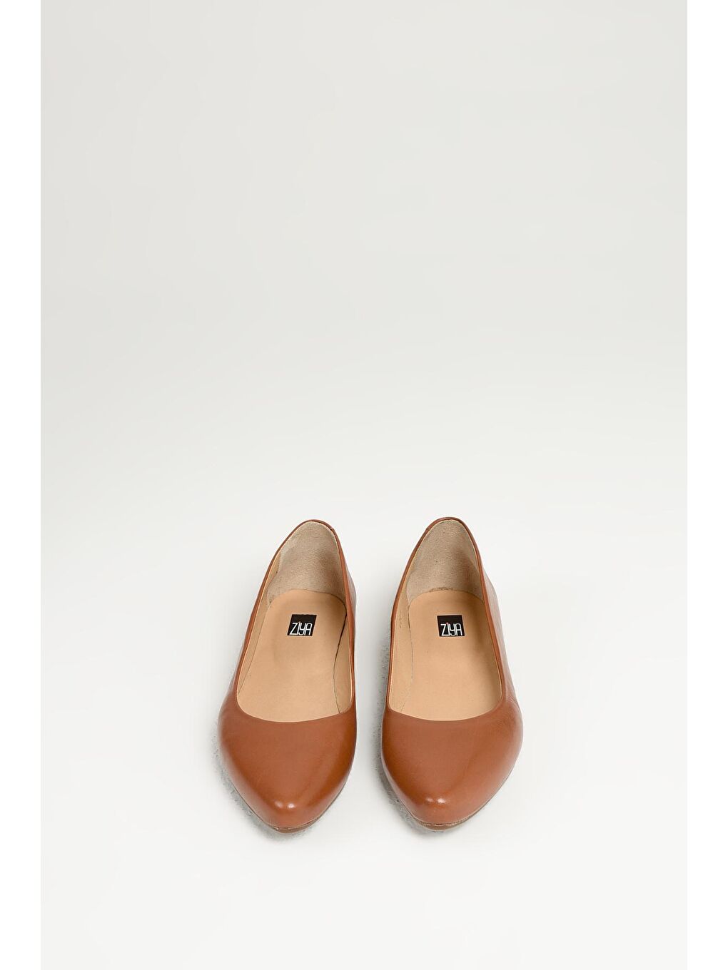 Kahverengi Kadın Hakiki Deri Babet 10319 4008 Taba-5