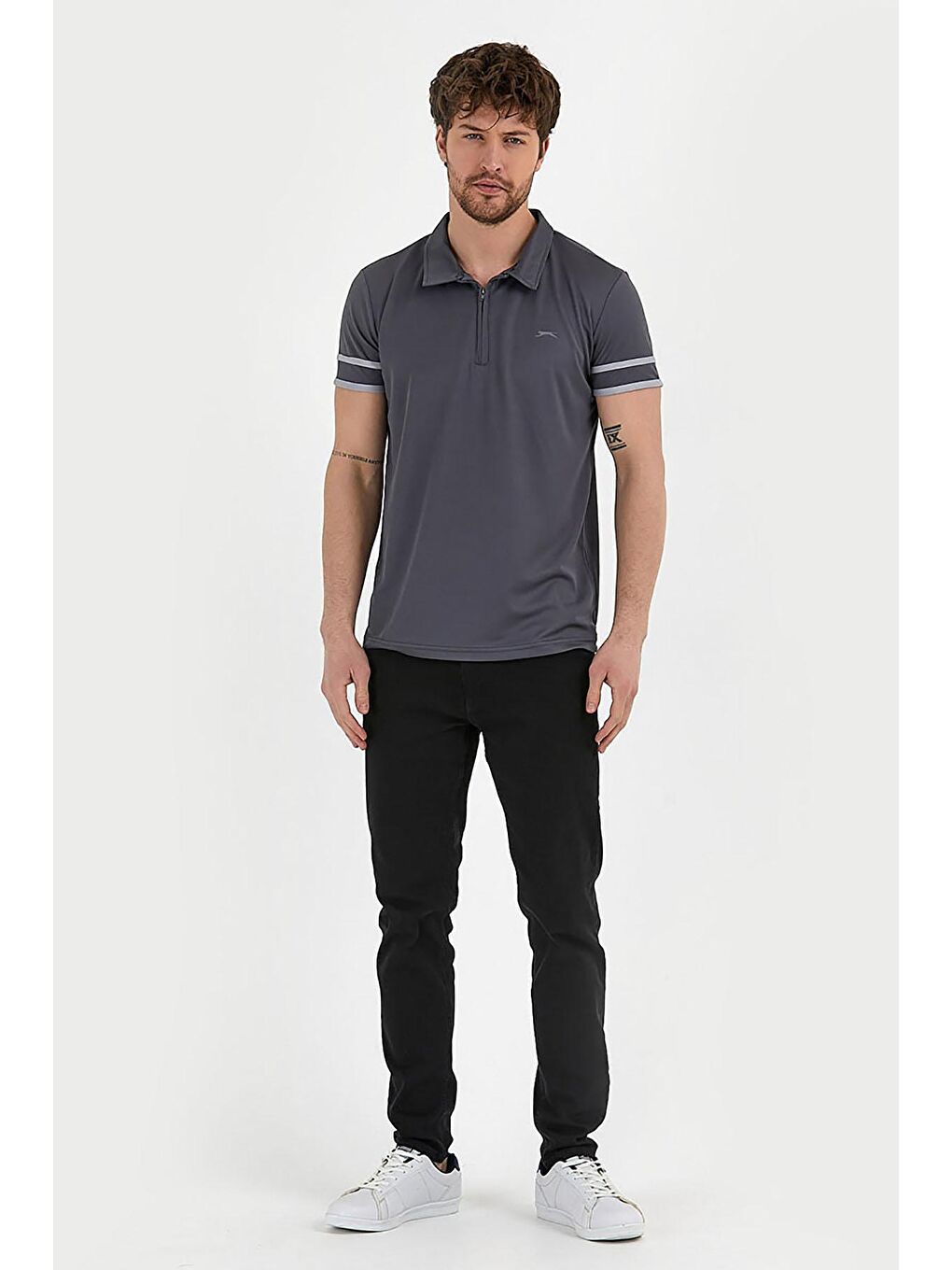 REDMOND Erkek Tişört Koyu Gri-3