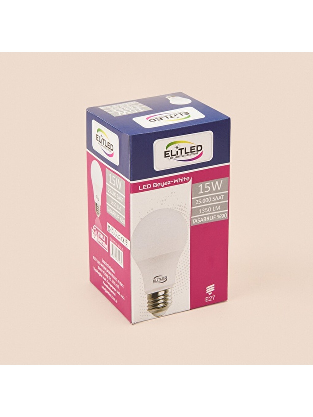 15w E27 1350lm Led Ampul - 6500k - Beyaz Işık-1