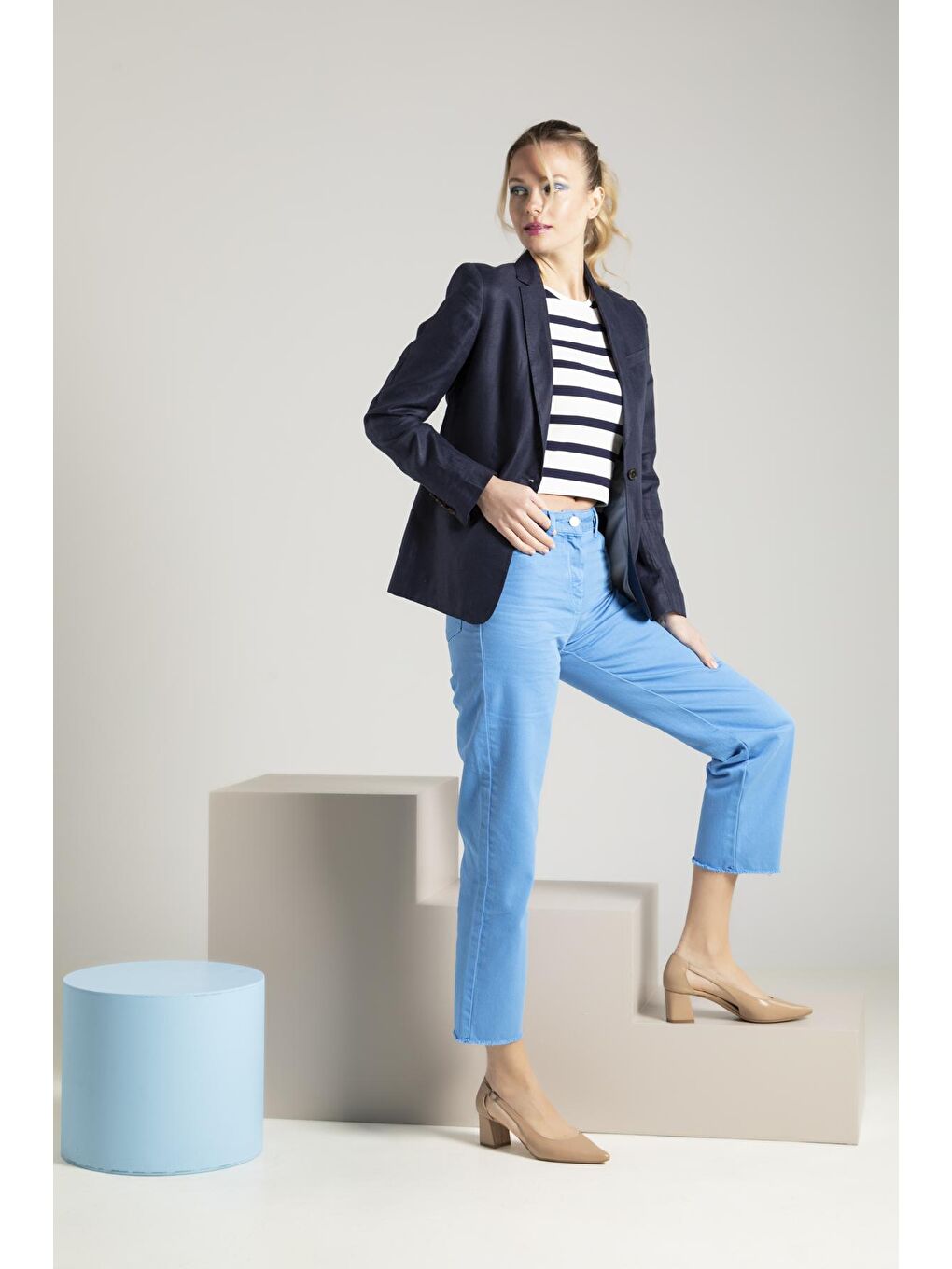 Kahverengi Kadın Hakiki Deri Topuklu Ayakkabı 1311003 383 Cappuccino-1