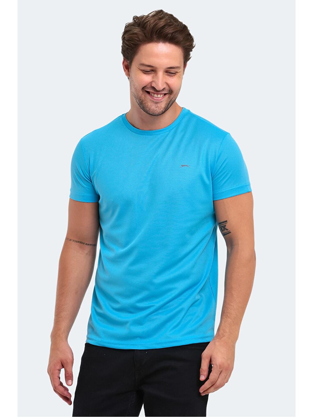 SLAZENGER Saks REPUBLIC Erkek T-Shirt Saks Mavi - 2