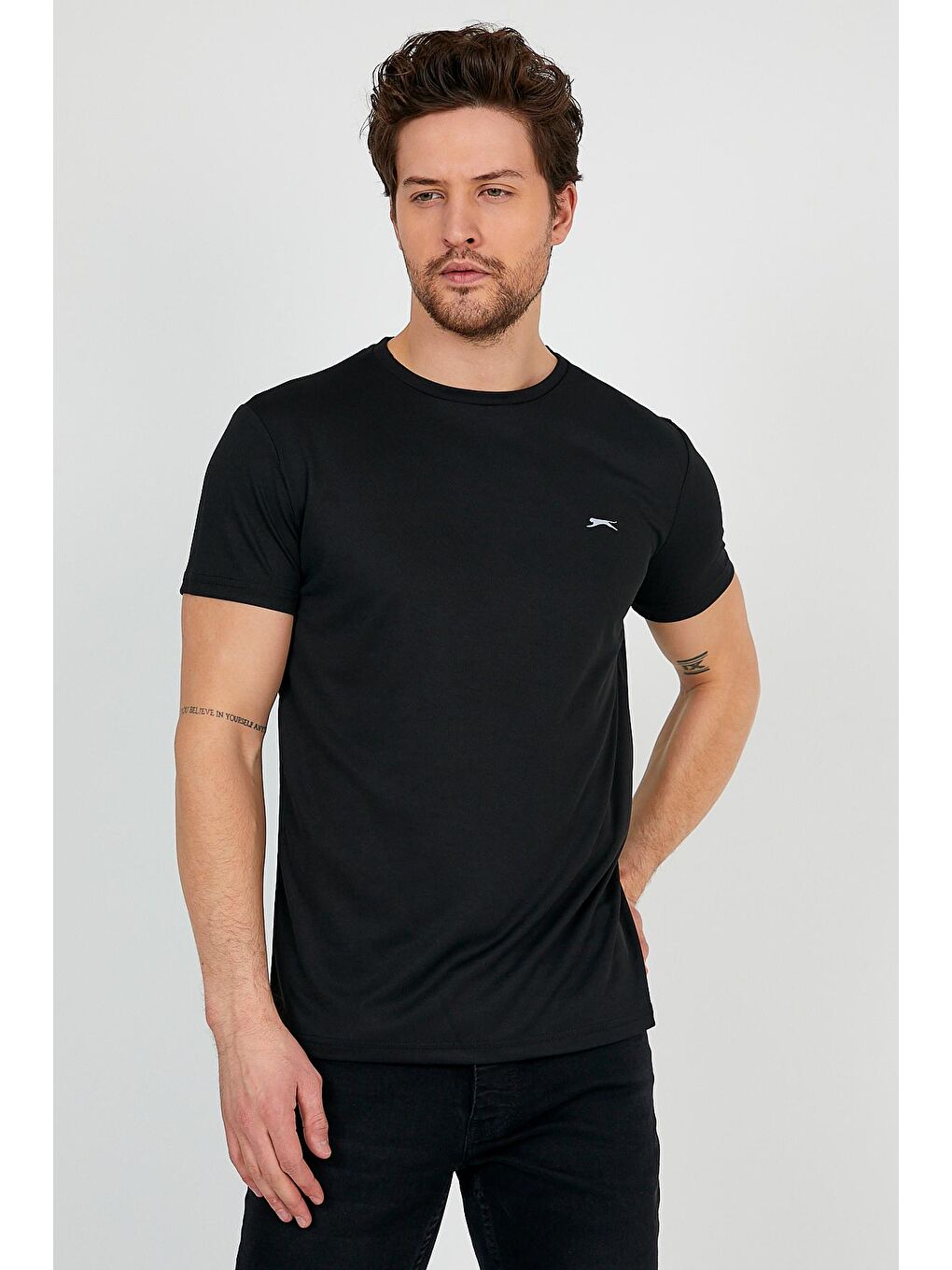 SLAZENGER Siyah REPUBLIC Erkek T-Shirt Siyah - 3