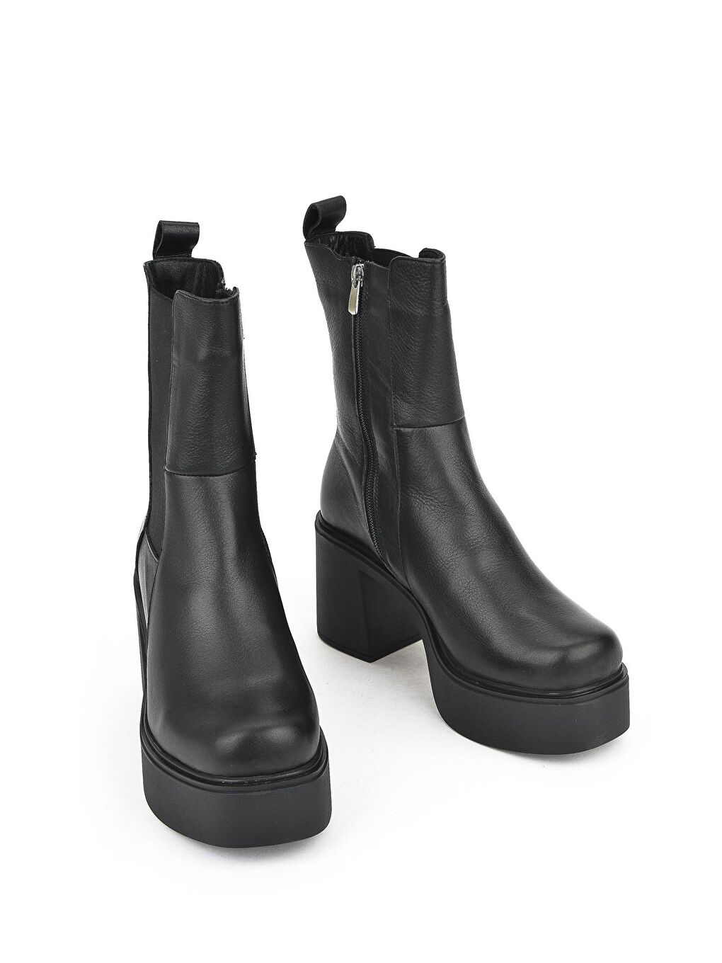 Kadın Kürklü Hakiki Deri Bot 123353 2441K Siyah-3