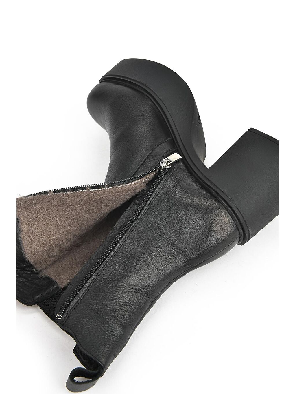 Kadın Kürklü Hakiki Deri Bot 123353 2441K Siyah-4