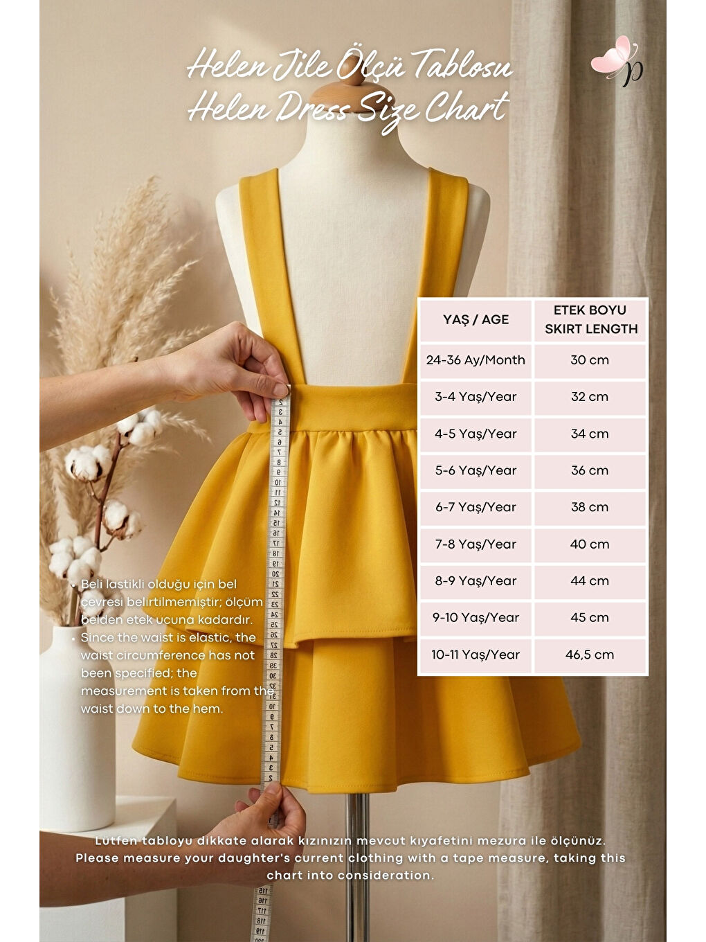 Kız Çocuk Helen Sarı Askılı Kat Kat Bağlama Jile Elbise 23 Nisan Gösteri Kıyafeti-3