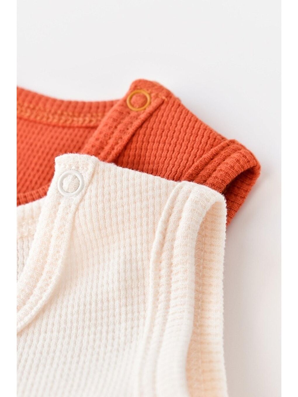 Kahverengi Organik Waffle 2 Li Askılı Badi csyw1001-3