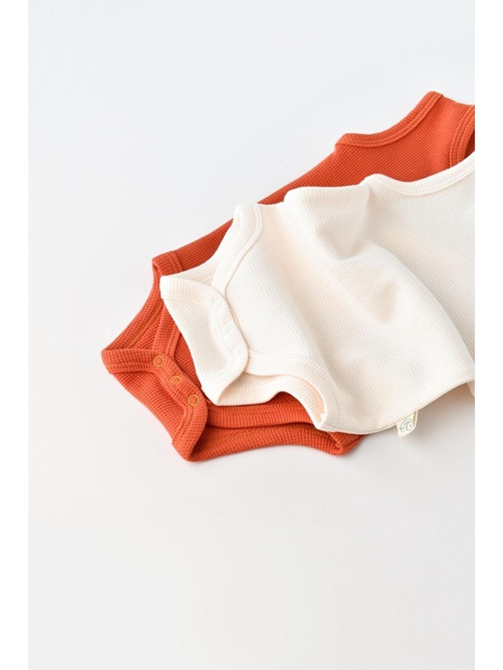 Kahverengi Organik Waffle 2 Li Askılı Badi csyw1001-5