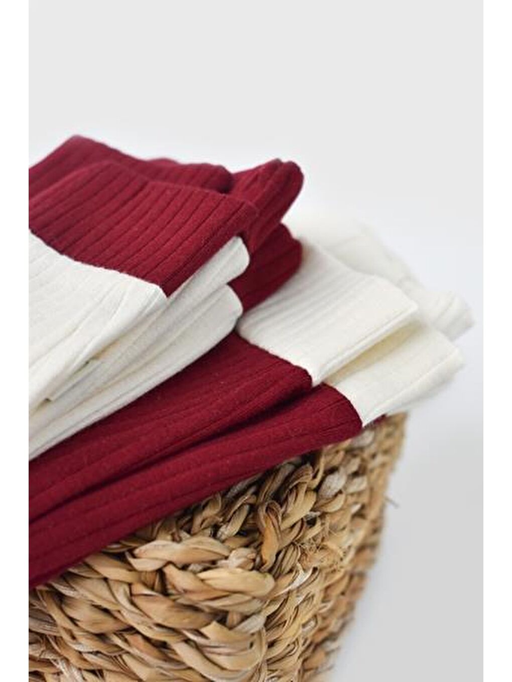 Kırmızı Ribana 2'li Tayt Pantolon csyr4001-3