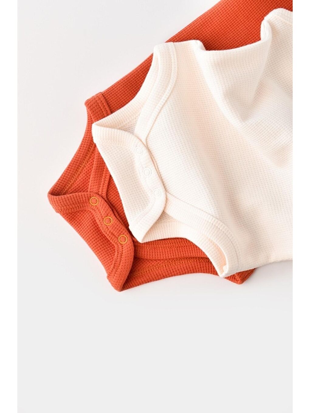 Kahverengi Organik Waffle 2 Li Askılı Badi csyw1001-6