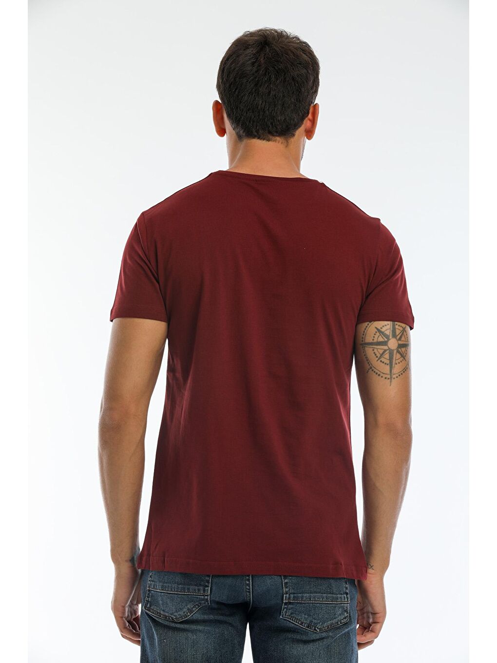 SLAZENGER Bordo SARGON KTN Erkek T-Shirt Bordo - 2