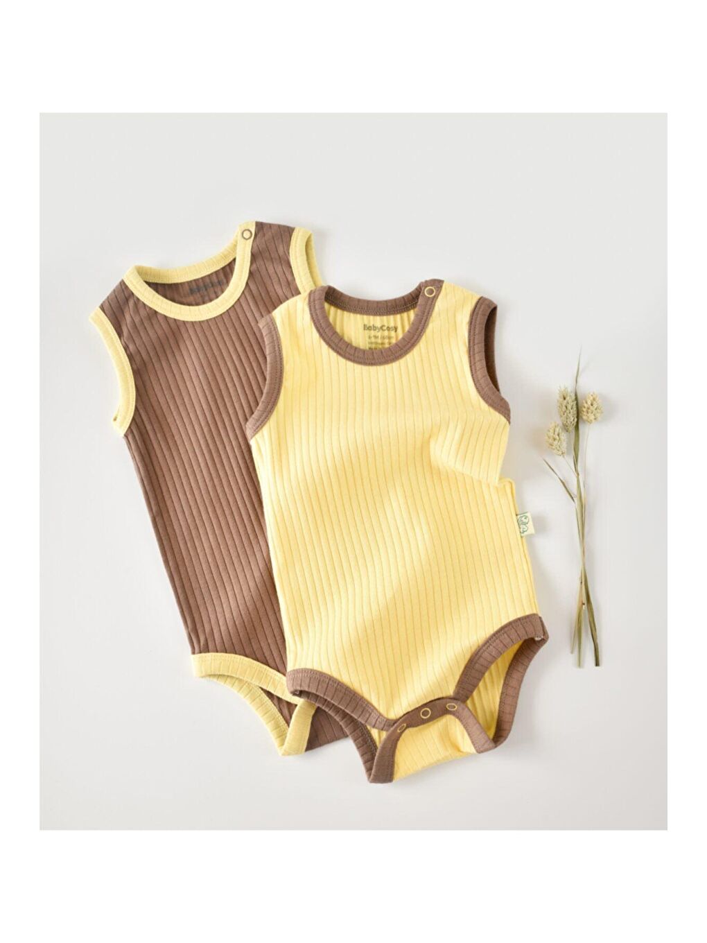 Kahverengi Ribana 2 Li Askılı Badi