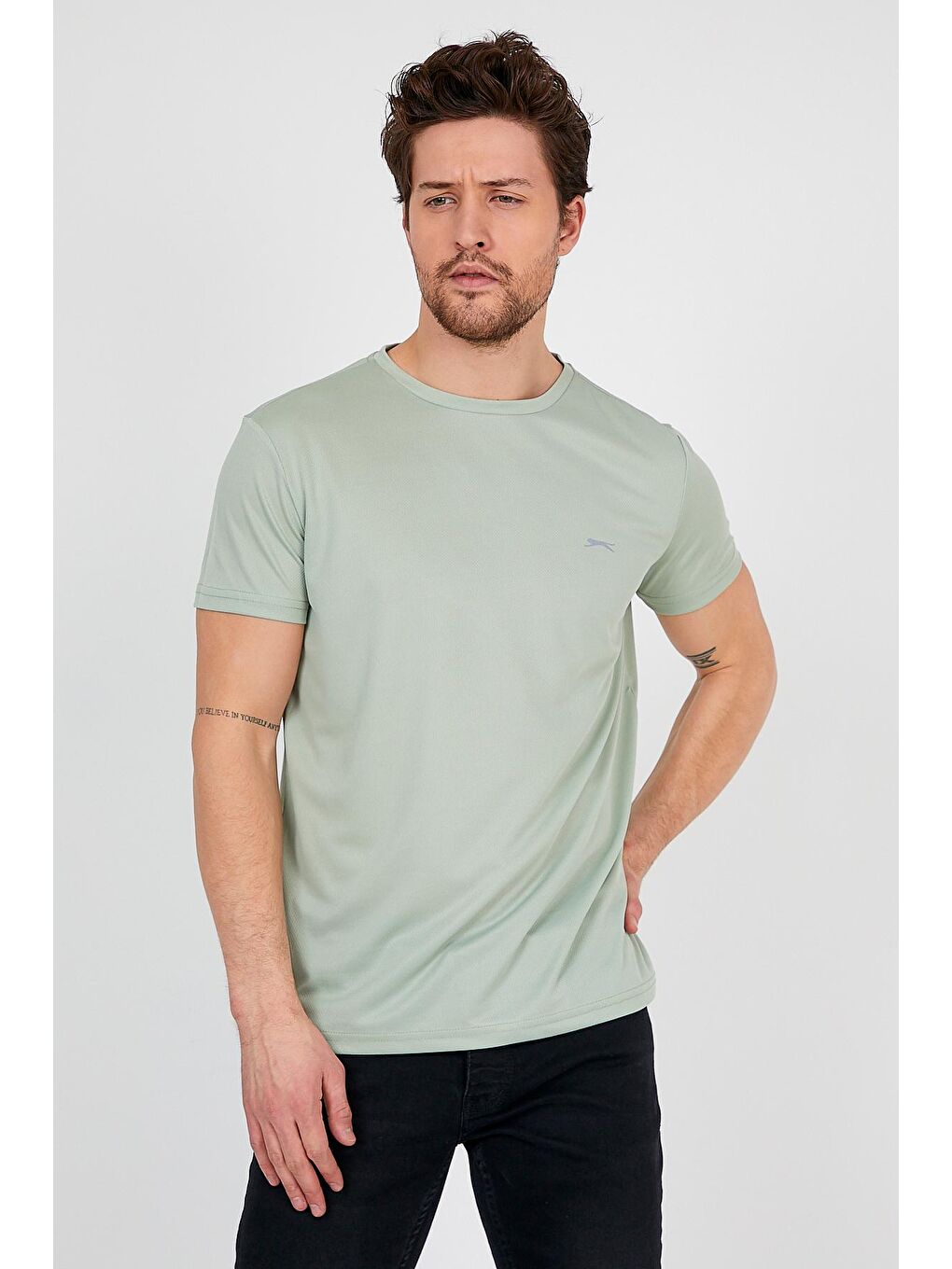 SLAZENGER Nane Yeşili REPUBLIC Erkek T-Shirt Nane - 3