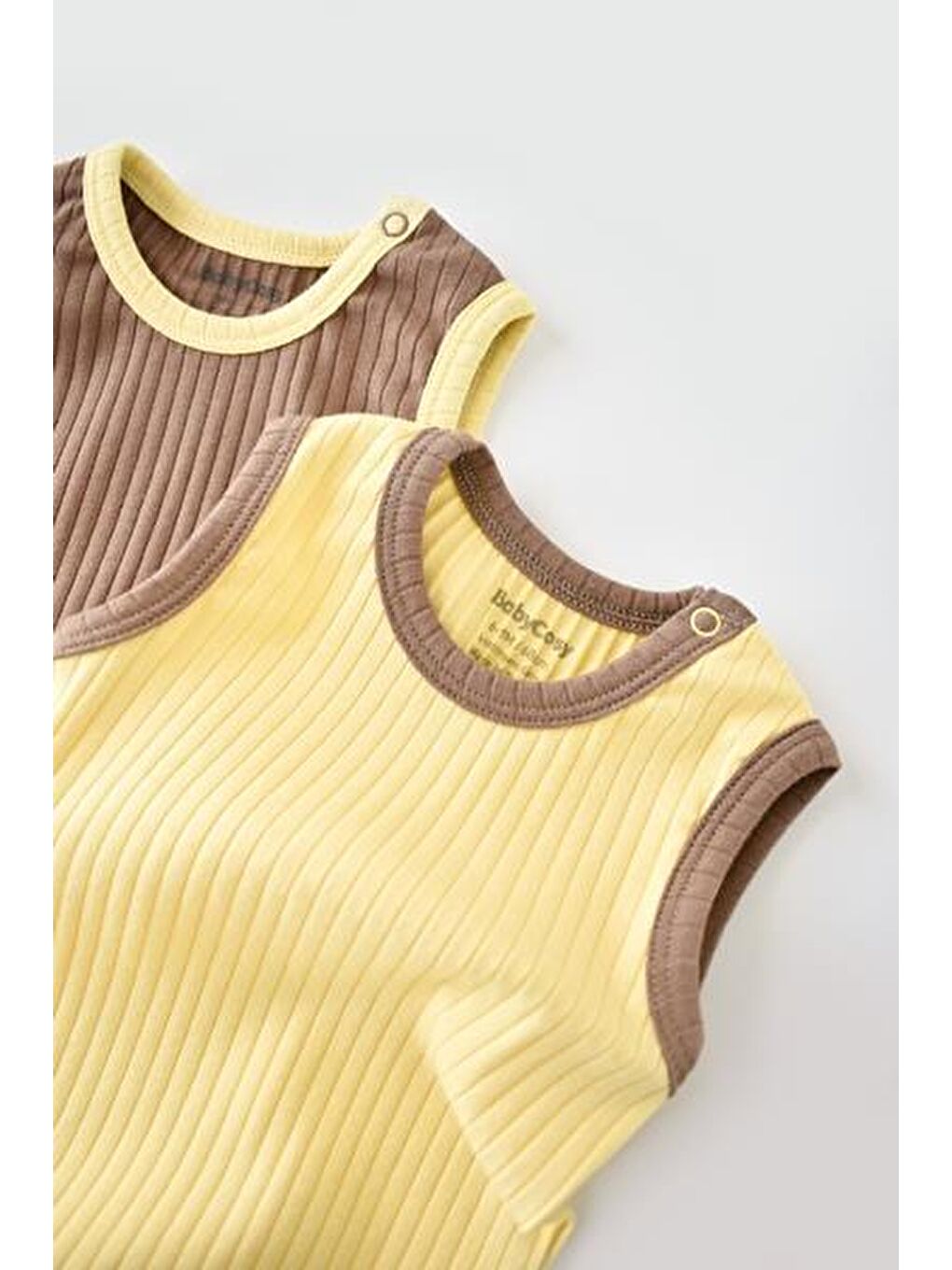 Kahverengi Ribana 2 Li Askılı Badi-5