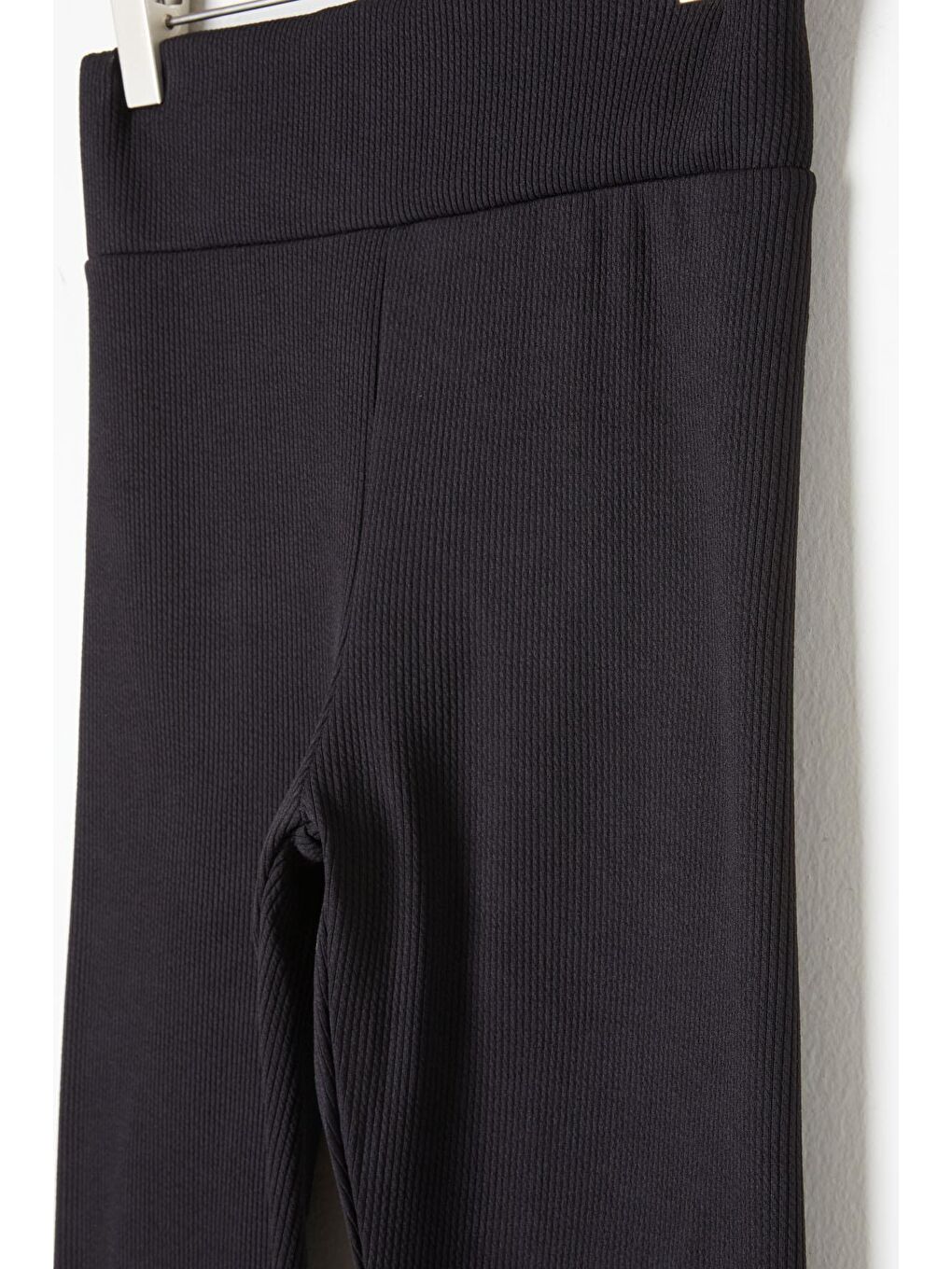 Kız Çocuk Siyah Fitilli Düz Tayt 16395-1