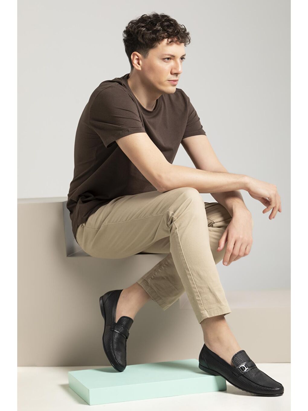 Erkek Hakiki Deri Ayakkabı 13192 267-8 Siyah-1