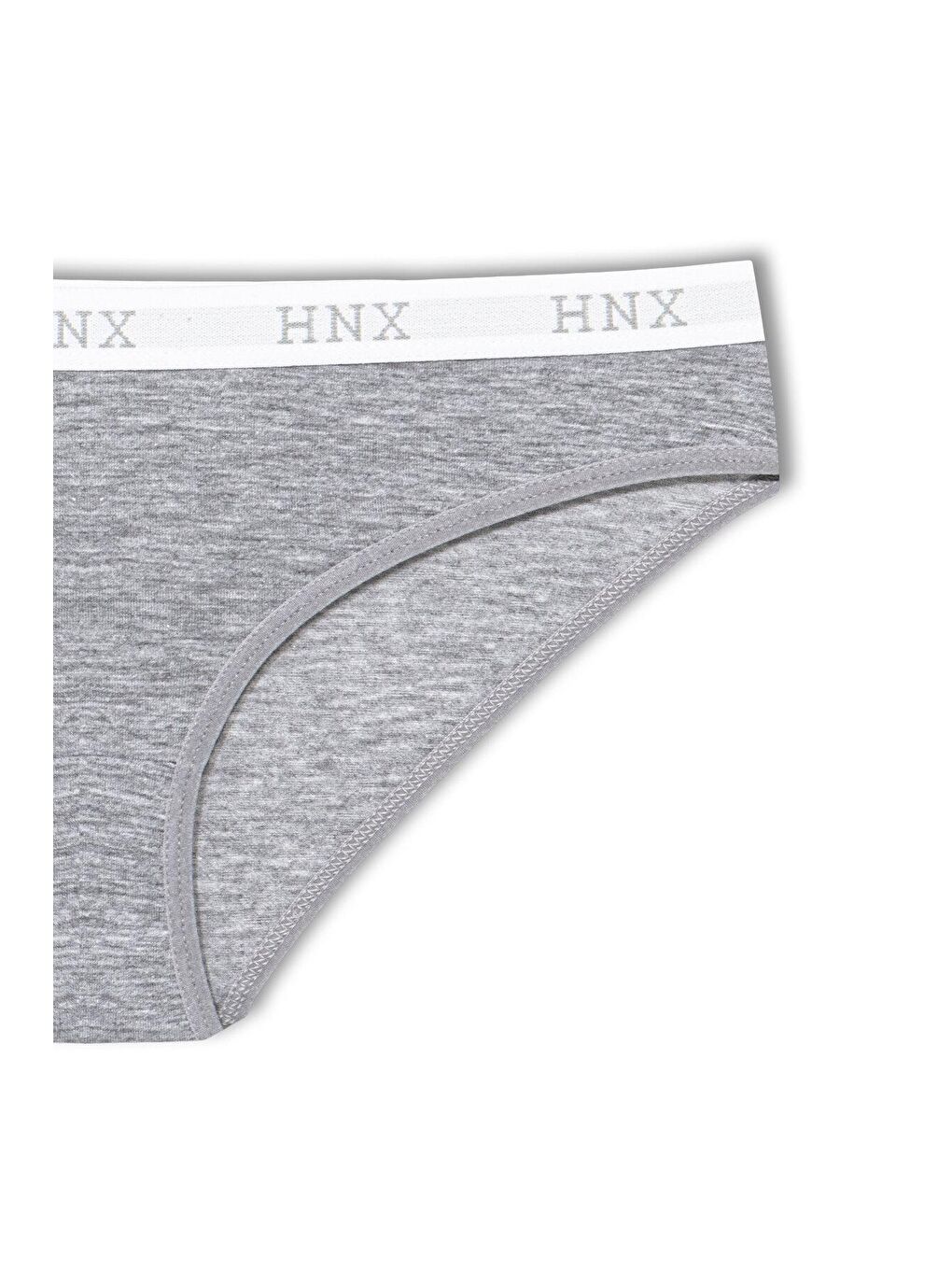 Karışık Pamuklu Beli Yazılı Lastik Basic Kadın Külot 3'lü-5