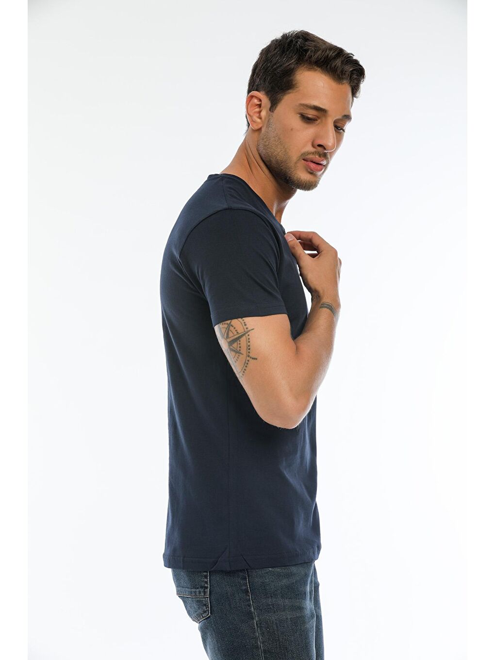 SLAZENGER Lacivert SARGON KTN Erkek T-Shirt Lacivert - 3