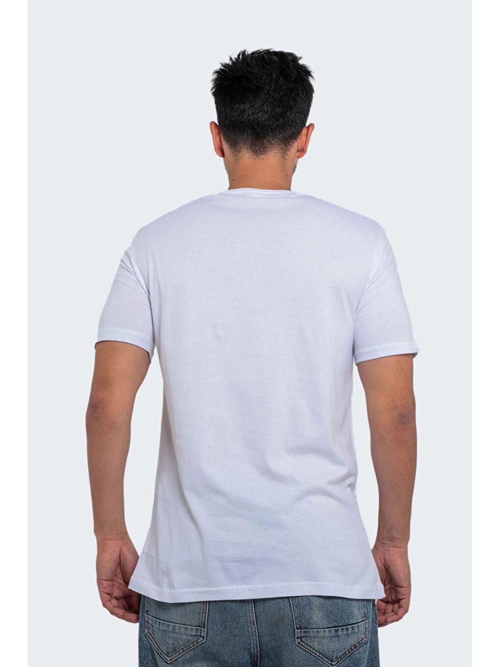 SLAZENGER SANDER KTN Büyük Beden Erkek T-Shirt Beyaz - 4