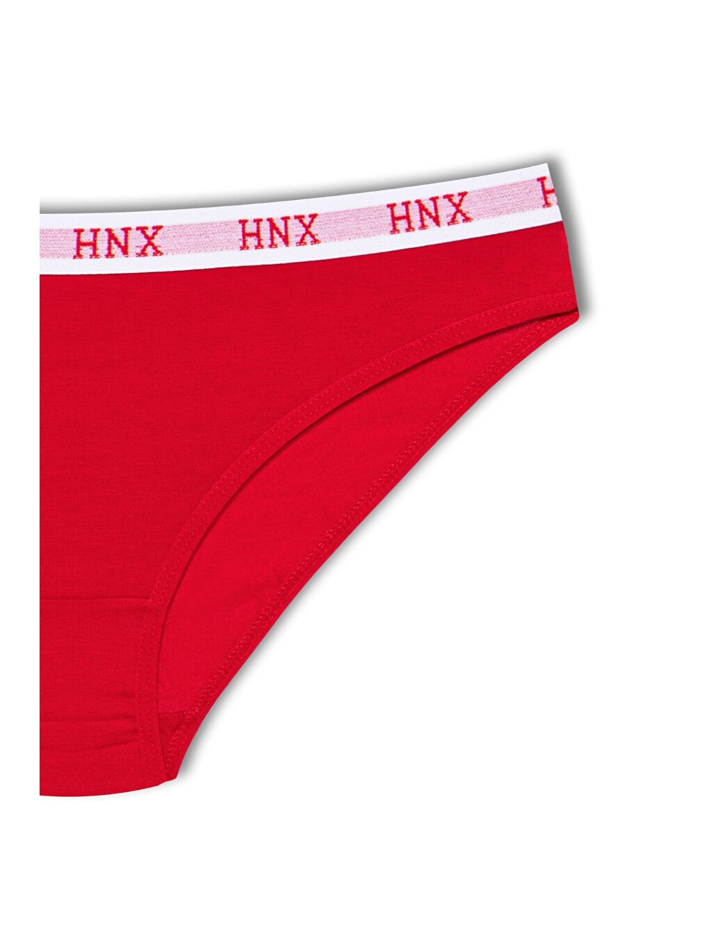 Karışık Pamuklu Beli Yazılı Lastik Basic Kadın Külot 3'lü-6