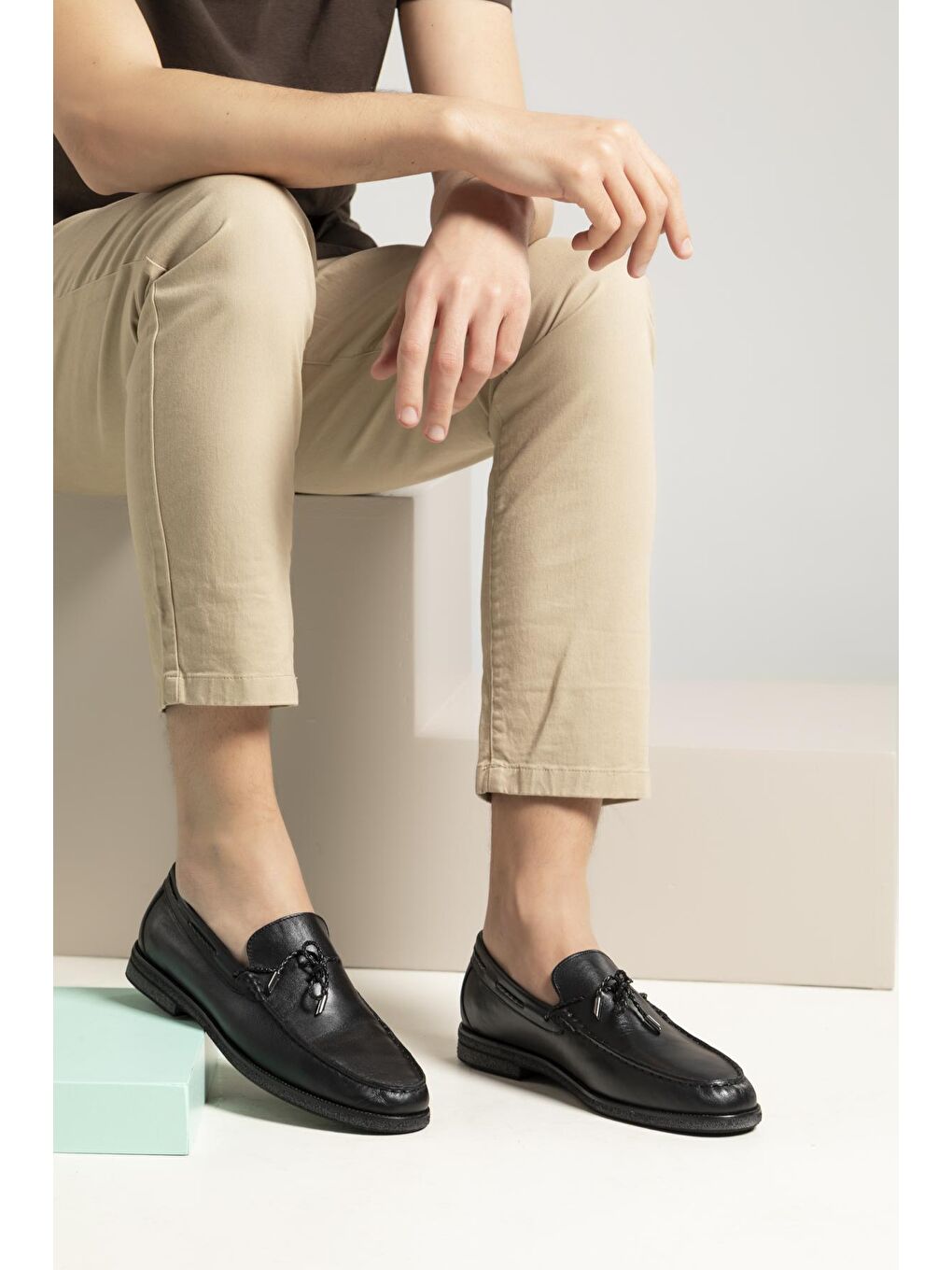 Erkek Hakiki Deri Ayakkabı 13192 16952 Siyah