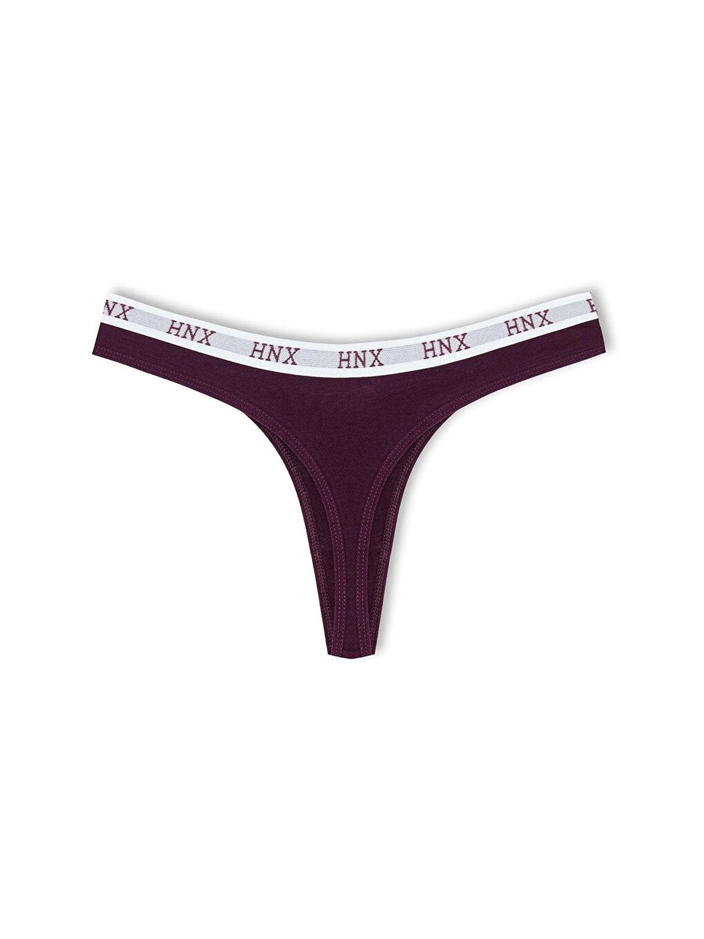 Karışık Pamuklu Beli Lastikli Basic Kadın Tanga Külot 5'li-9