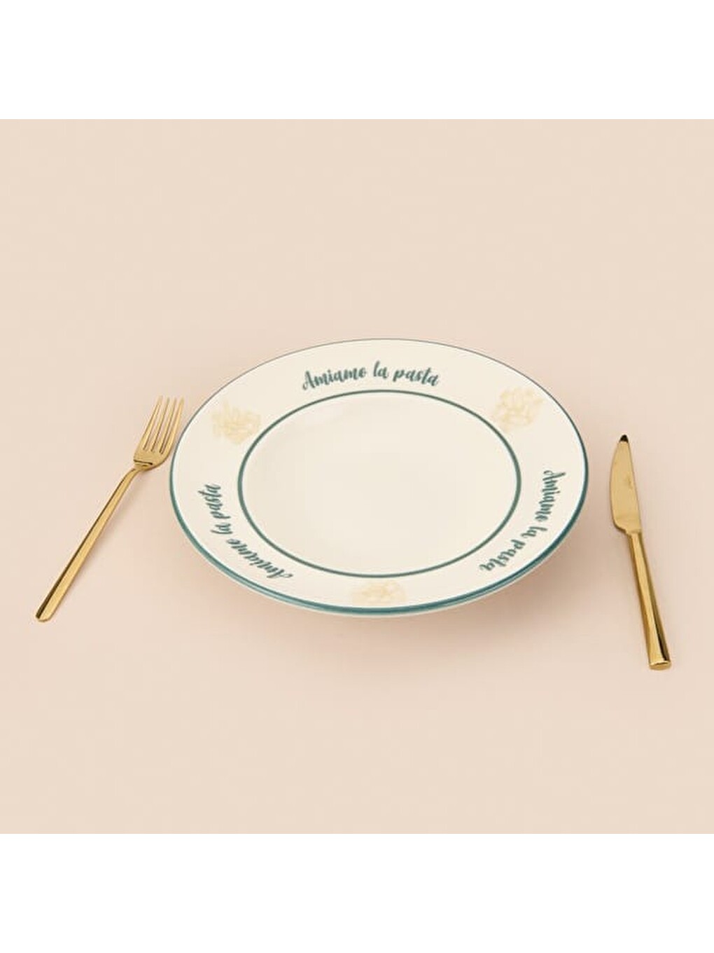Kitchen Amiamo La Pasta Makarna Tabağı - Beyaz - 27 Cm