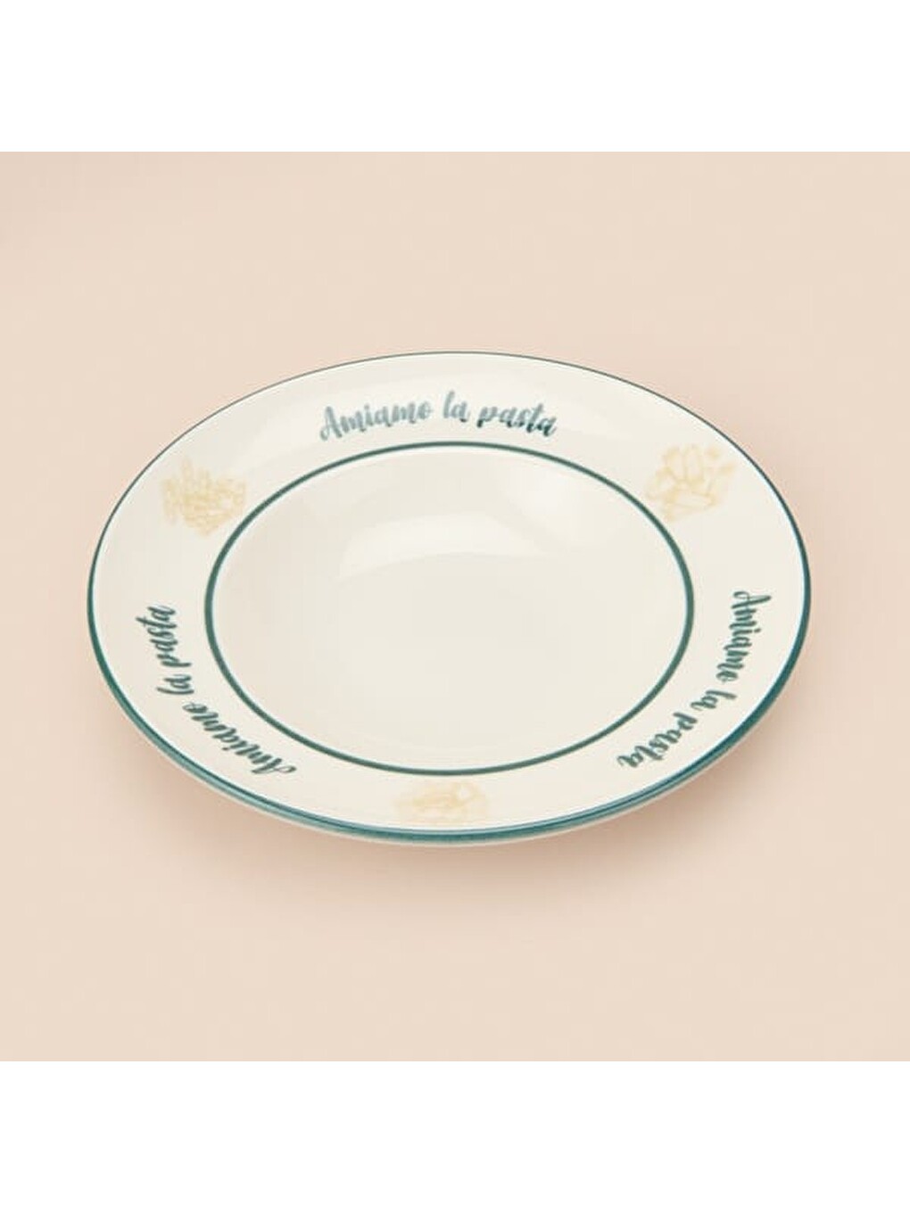 Kitchen Amiamo La Pasta Makarna Tabağı - Beyaz - 27 Cm-1